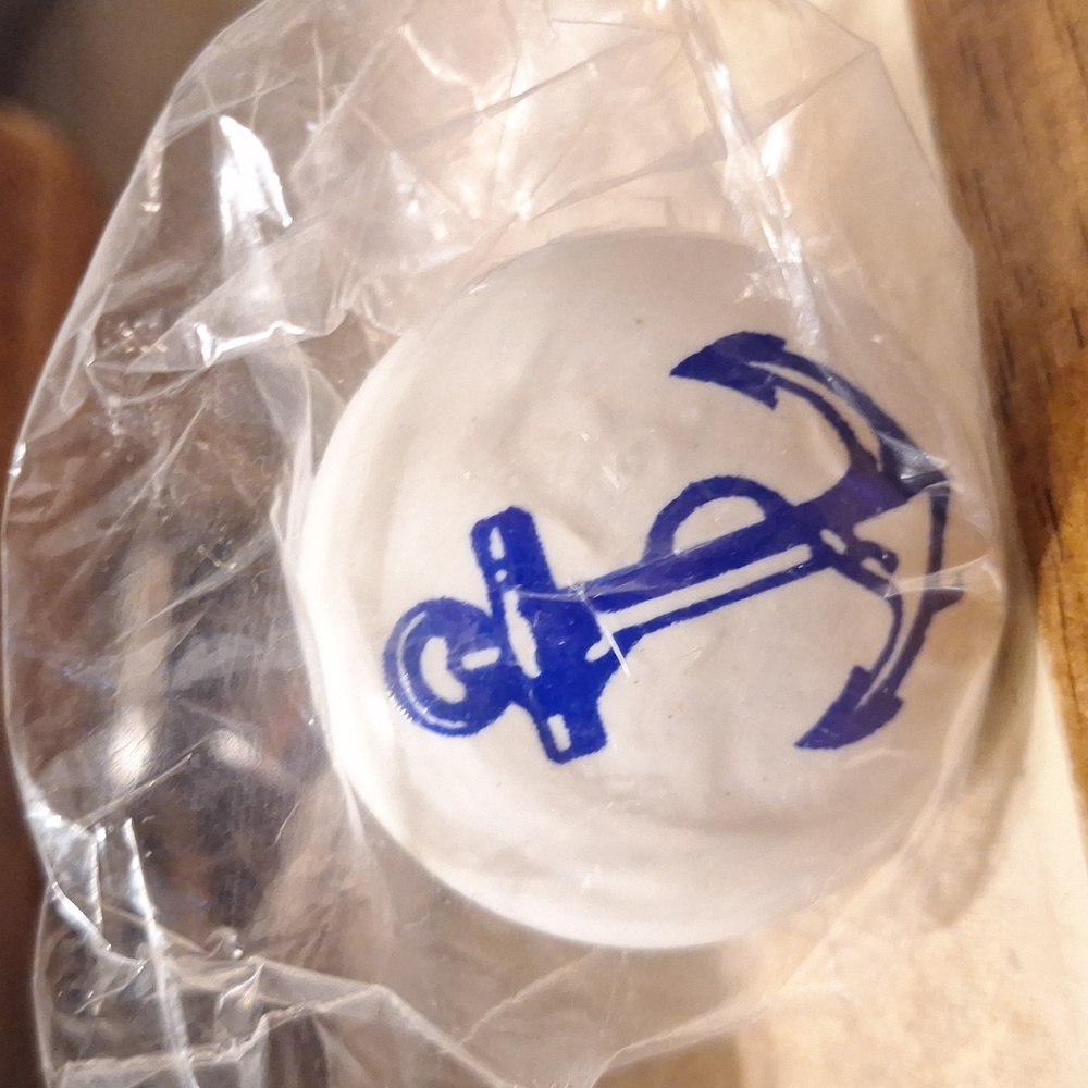 The Metal Magician Blue Nautical Anchor Knobs‎ (2)
